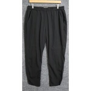 Marine Layer Pants Women Large Black Allison 27" Stretch Re-Spun Tapered Leg‎